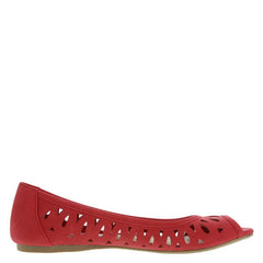 Choppy Peep Toe Flats