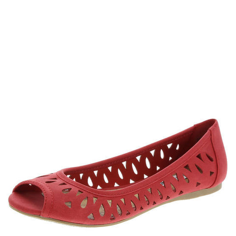 Choppy Peep Toe Flats